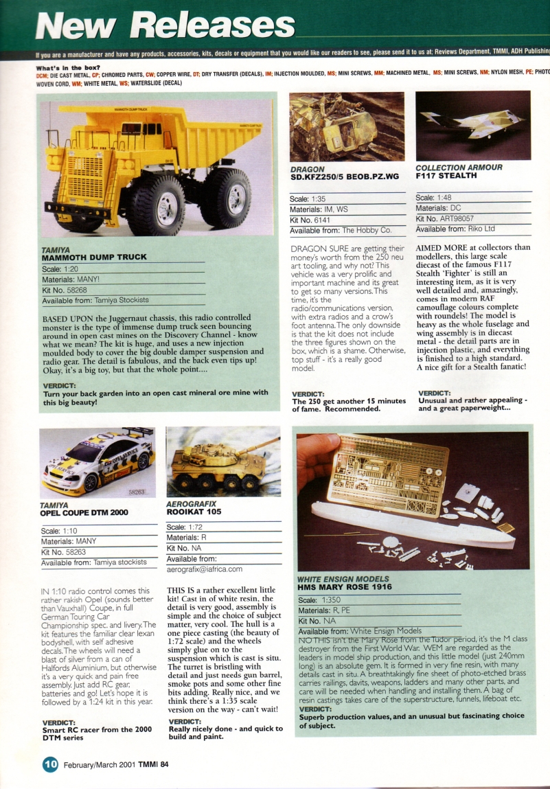 Tamiya Model Magazine 084 (2001-02)
